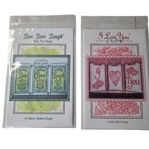 Janine Babich Machine Embroidery Table Top Display Patterns I Love You Quilted